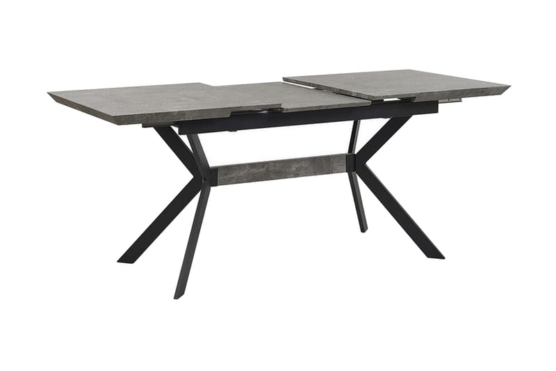 Abenson Matbord 180 cm Förlängningsbart - Grå/Svart - Matbord & köksbord - Klaffbord & Hopfällbart bord
