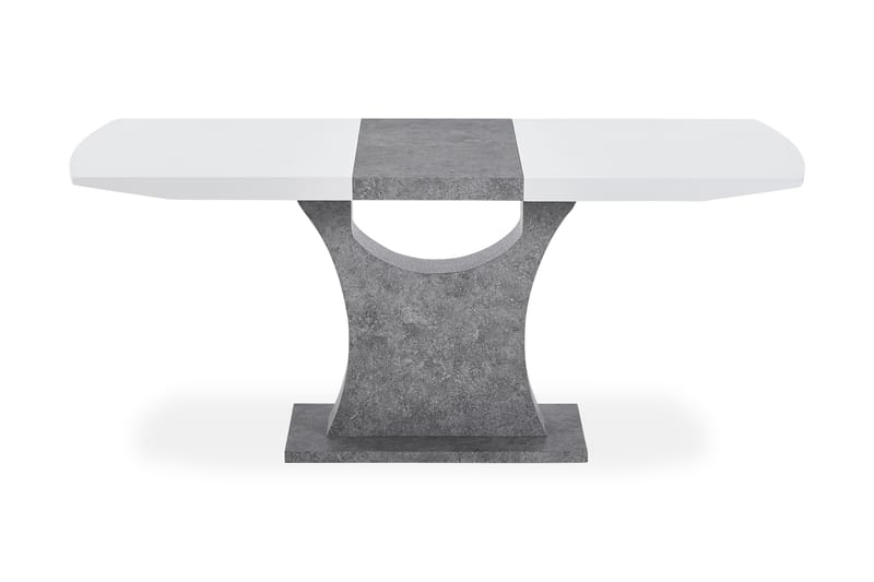 Azusa Förlängningsbart Matbord 140 cm - Vit/Grå - Matbord & köksbord