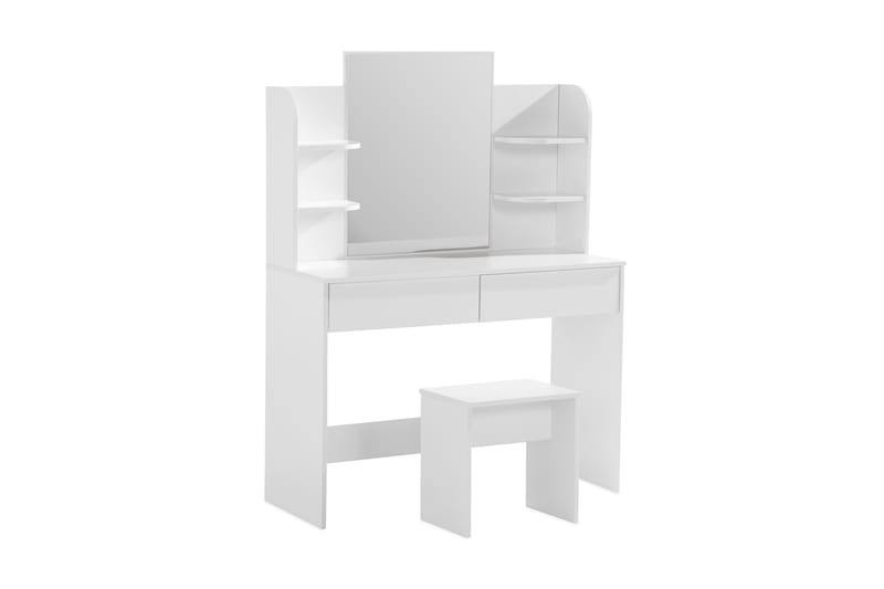 Hakebo Sminkbord 108 cm - Vit - Sminkbord med spegel - Sminkbord & toalettbord