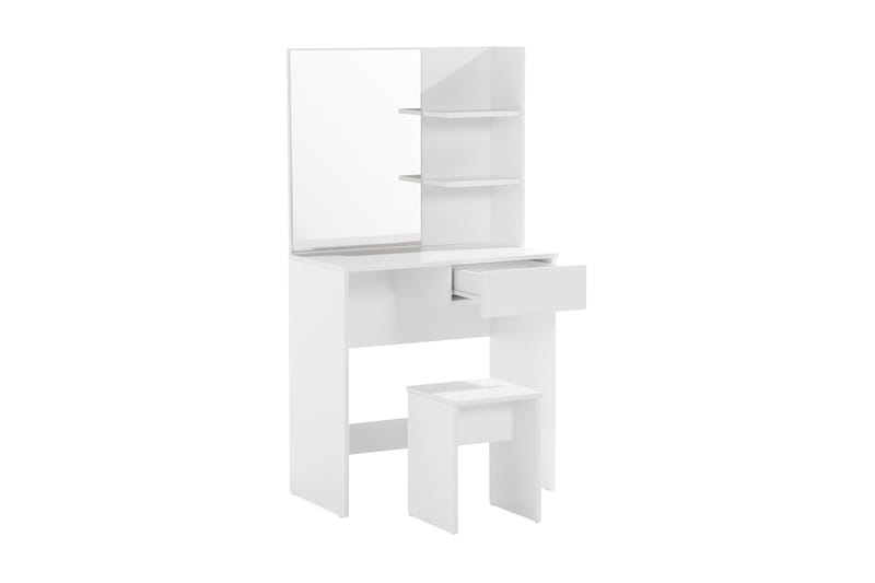 Hakebo Sminkbord 75 cm - Vit - Sminkbord med spegel - Sminkbord & toalettbord