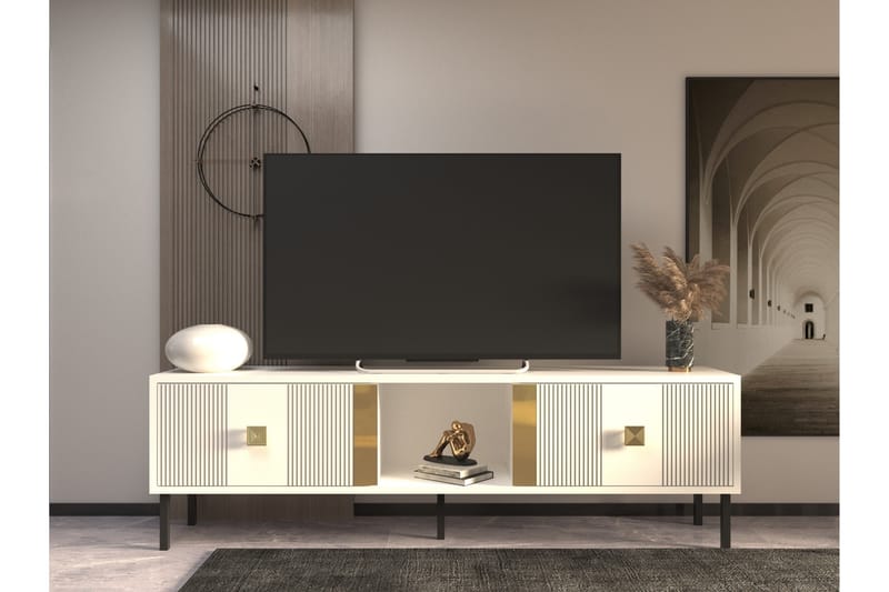 Portes Tv-bänk 150 cm - Guld - TV bänk & mediabänk