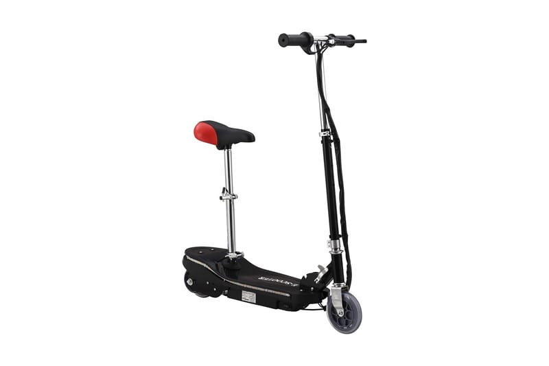 Elektrisk sparkcykel med sits och LED 120 W svart - Svart - Lekplats & lekplatsutrustning - El scooter & el sparkcykel - Lekfordon & hobbyfordon
