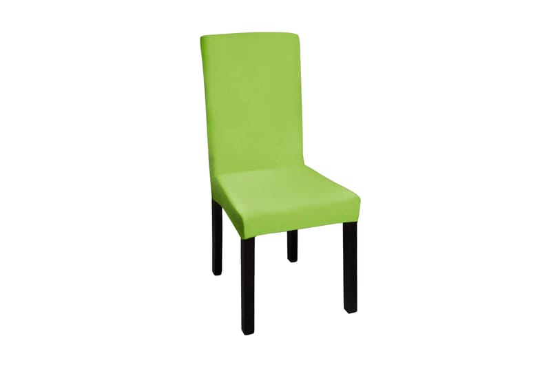 Rakt elastiskt stolsöverdrag 6 st grön - Grön - Stolsöverdrag - Möbelöverdrag