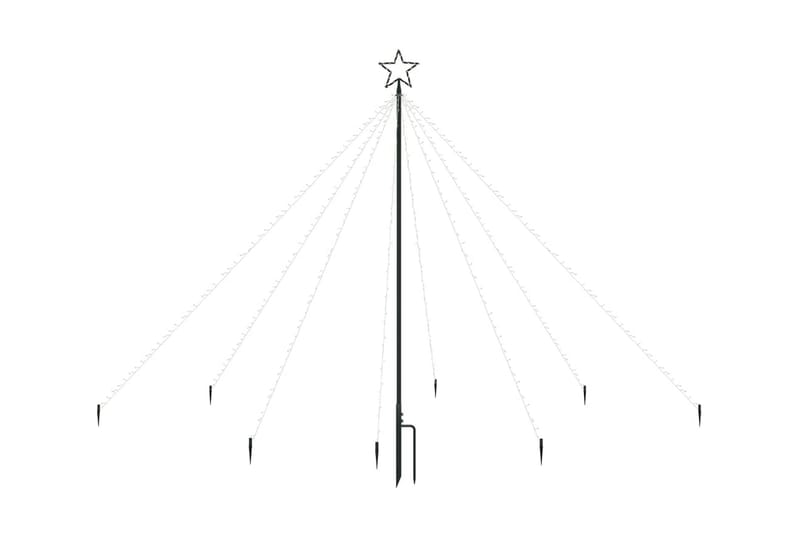 Julgran LED inomhus/utomhus 400 lysdioder 2,5 m - Vit - Julbelysning utomhus