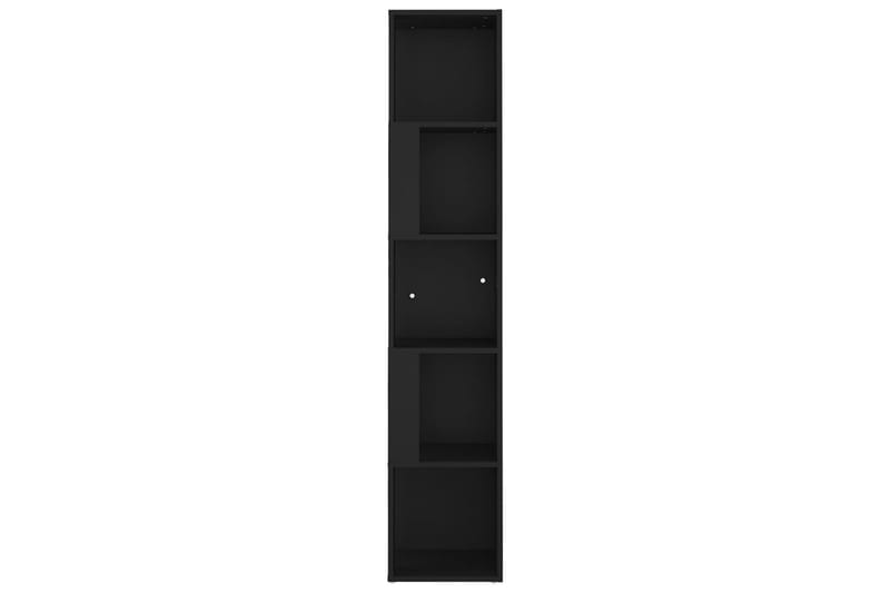 Hörnhylla svart 33x33x164,5 cm spånskiva - Svart - Kökshylla - Hörnhylla