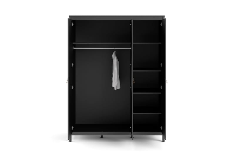 Vallvidera Garderob 58x150 cm - Svart - Garderob & garderobssystem - Klädskåp & fristående garderob