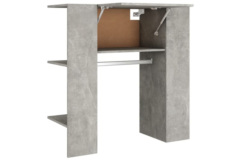 beBasic Hallskåp betonggrå 97,5x37x99 cm konstruerat trä - Grey - Klädställning - Vädringsställ - Klädh�ängare