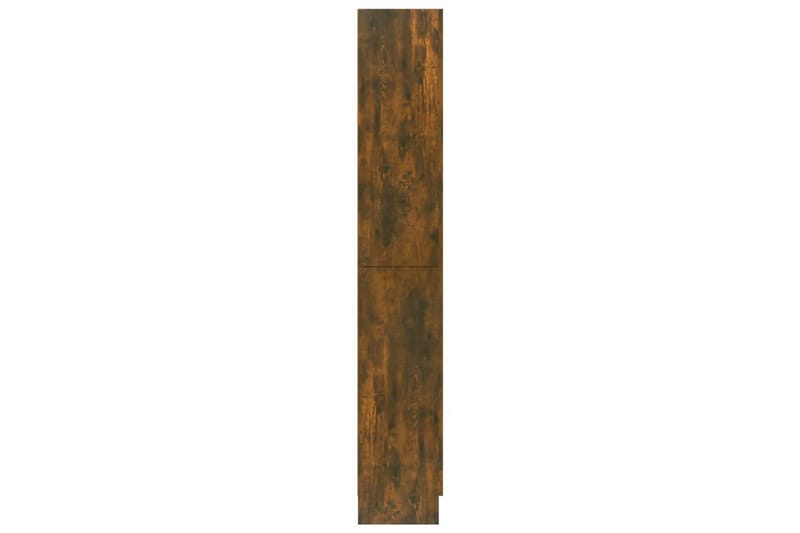 beBasic Vitrinskåp rökfärgad ek 82,5x30,5x185,5 cm konstruerat trä - Brown - Vitrinskåp