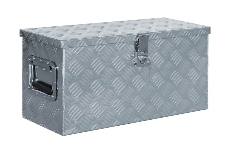 Förvaringslåda aluminium 61,5x26,5x30 cm silver - Silver - Deponeringsskåp & deponeringsbox