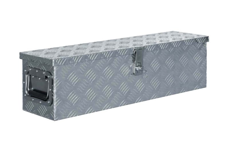 Förvaringslåda aluminium 80,5x22x22 cm silver - Silver - Deponeringsskåp & deponeringsbox