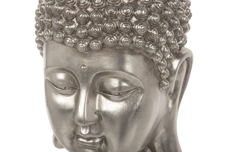 Buddha Figur 24|24|41 cm - Silver - Dekoration & inredningsdetaljer