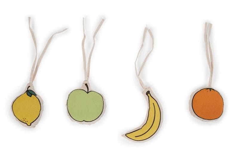 CHILDHOME Leksaksfrukter för babygym 4 delar - Flerfärgad - Babyleksaker