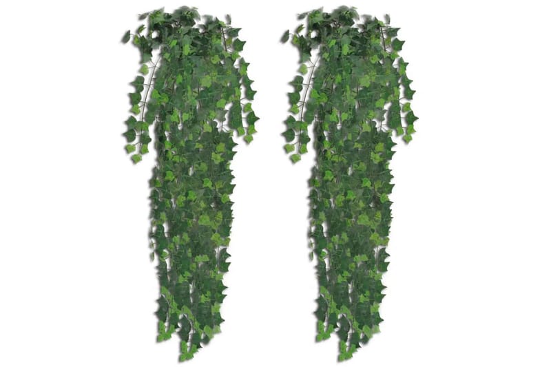 Konstgjord murgröna 2 st grön 90 cm - Grön - Balkongblommor - Konstgjorda växter & plastväxter
