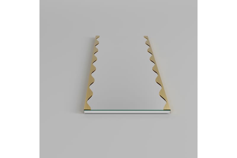 Akol Spegel 50 cm Rektangulär - Guld - Väggspegel - Helkroppsspegel - Hallspegel