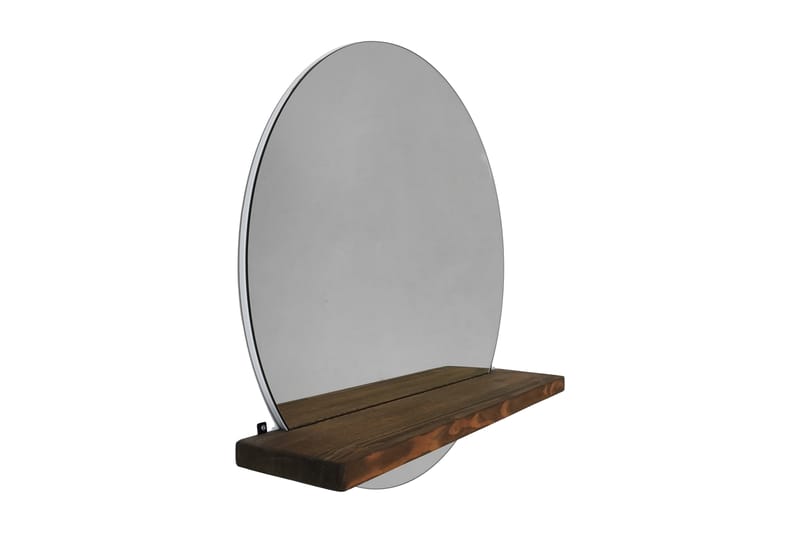 Marmol Dekorationsspegel 70 cm - Valnöt - Väggspegel - Hallspegel