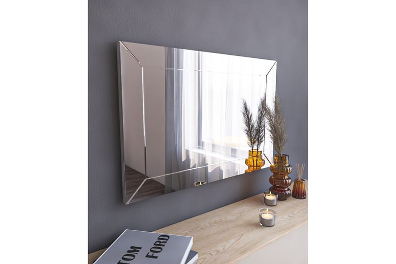 Rosan Spegel 50 cm Rektangulär - Vit - Väggspegel - Hallspegel