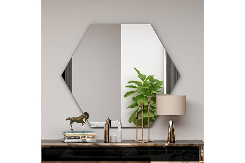 Rubal Spegel 70 cm Rektangulär - Svart - Väggspegel - Hallspegel
