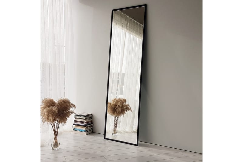 Spegel 60x50 cm - Svart - Väggspegel - Helkroppsspegel - Hallspegel