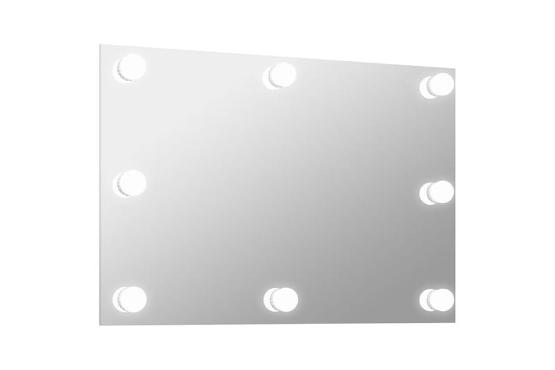 Väggspegel utan ram LED-belysning rektangulär - Silver - Väggspegel - Hallspegel