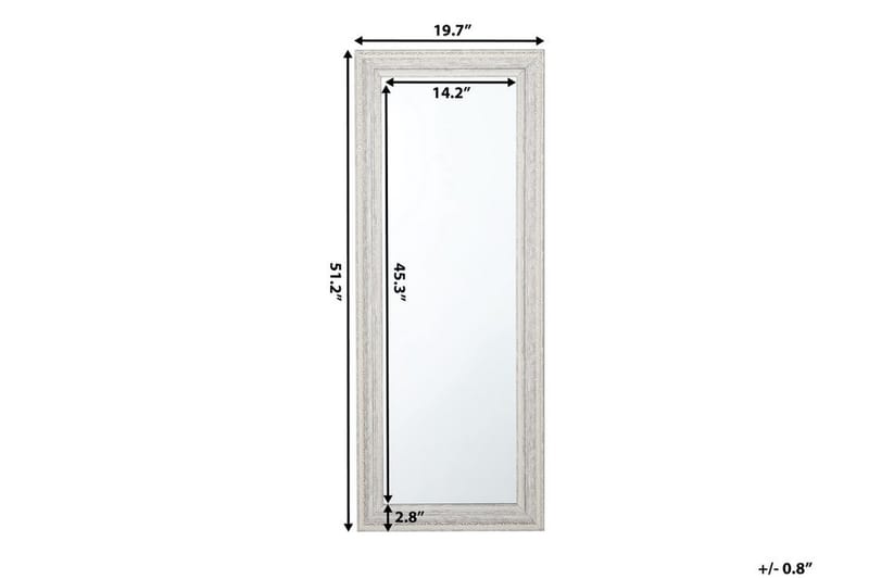 Vertou Spegel 50 cm - Beige - Väggspegel - Helkroppsspegel - Hallspegel