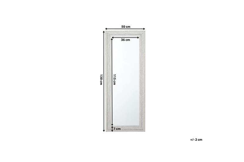 Vertou Spegel 50 cm - Beige - Väggspegel - Helkroppsspegel - Hallspegel