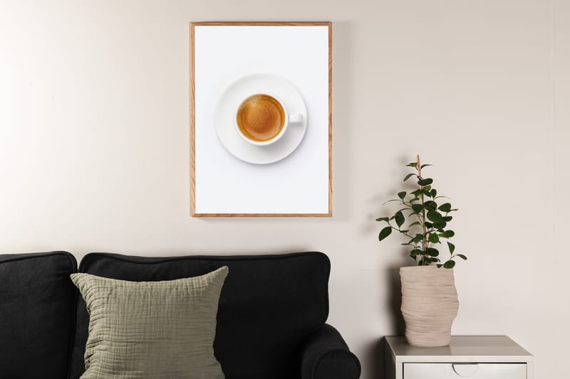 Poster Skimmed coffee 50x70 cm - Brun/Vit - Posters & prints