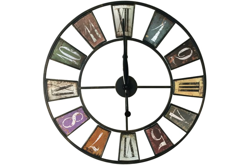 Klocka color - 60x60 cm - Dekoration & inredningsdetaljer - Väggklocka & väggur