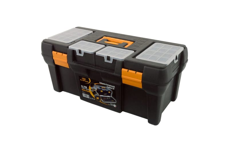 Verktygslåda 580x280x250 mm PP - Svart - Verktygslåda - Lådor - Garageinredning & garageförvaring