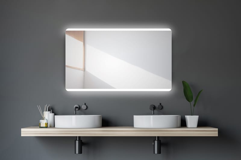 Älvhyttan Spegel 120x70 cm - Silver - Badrumsspegel - Badrumsspegel med belysning