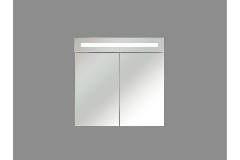 Jaramillo Badrumsskåp 60 cm Spegel med LED-belysning - Vit - Spegelskåp badrum