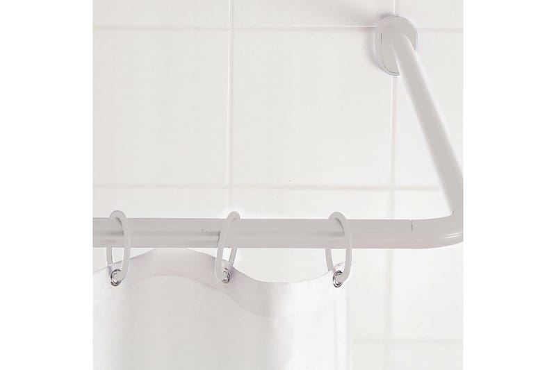 RIDDER Universell duschstång för hörn 25 mm vit 59501 - Övrigt badrumstillbehör - Duschstång