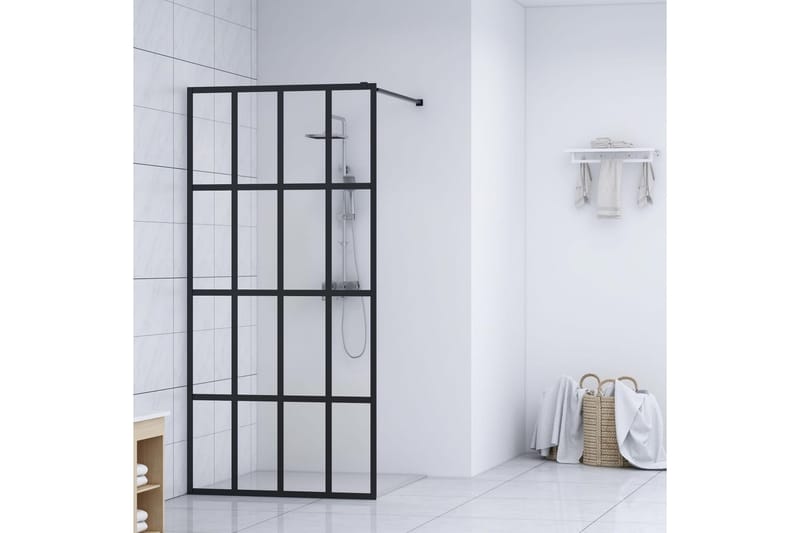 Duschvägg till duschkabin härdat klart glas 118x190 cm - Transparent - Duschväggar