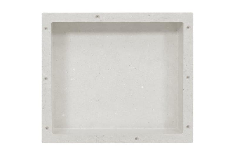 Infälld duschhylla niche matt vit 41x36x10 cm - Vit - Duschhyllor & duschkorgar