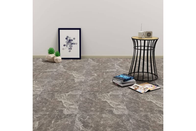 Självhäftande PVC-golvplankor 5,11 m² svart marmor - Svart - Klinker badrum - Klinker kök - Klinker - Klinker hall