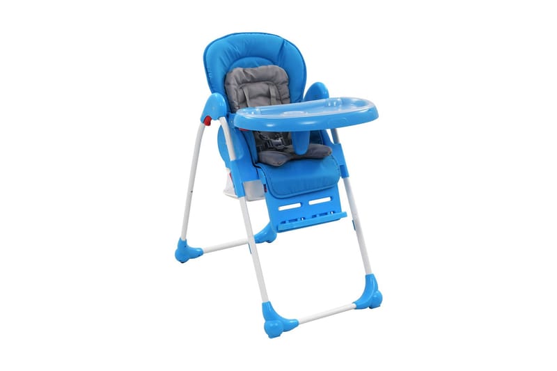 Barnstol blå och grå - Blå - Matstol barn - Hopfällbar barnstol