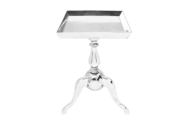 Sidobord fyrkantigt aluminium silver - Silver - Lampbord - Brickbord & småbord