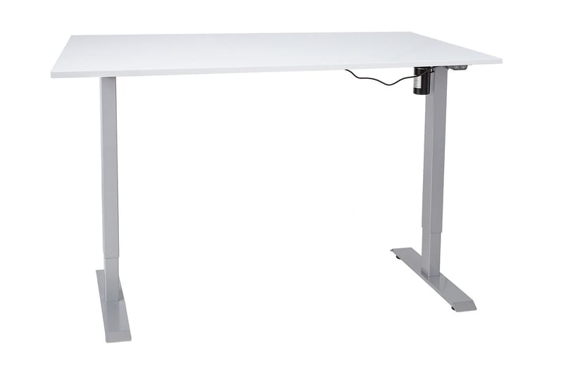 Ergosum 1 Skrivbord 140 cm Höj-och Sänkbar Elektrisk - Gråvit - Höj och sänkbart skrivbord - Skrivbord