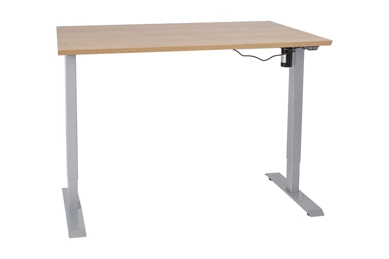 Ergosum 1 Skrivbord 140 cm Höj-och Sänkbar - Trä/Natur - Höj och sänkbart skrivbord - Skrivbord