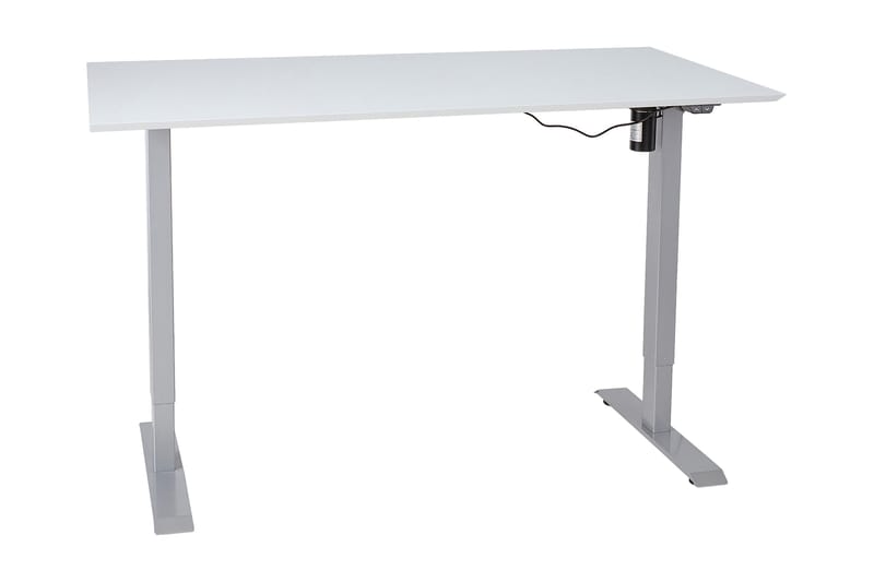 Ergosum 1 Skrivbord 160 cm Höj-och Sänkbar Elektrisk - Gråvit - Höj och sänkbart skrivbord - Skrivbord