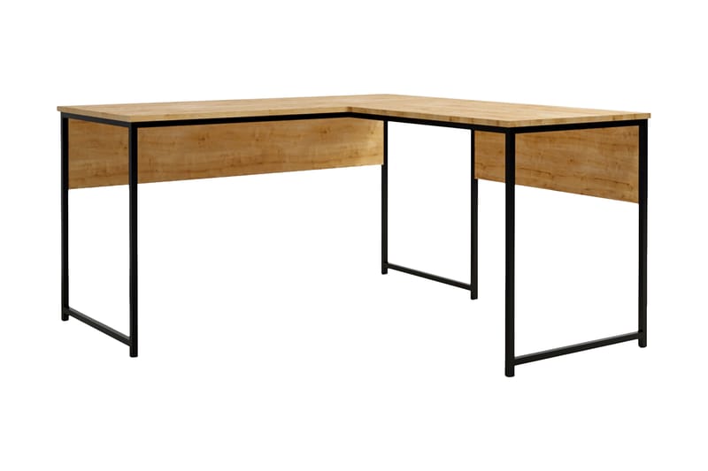 Sarisu Hörnskrivbord 160 cm - Natur/Svart - Hörnskrivbord