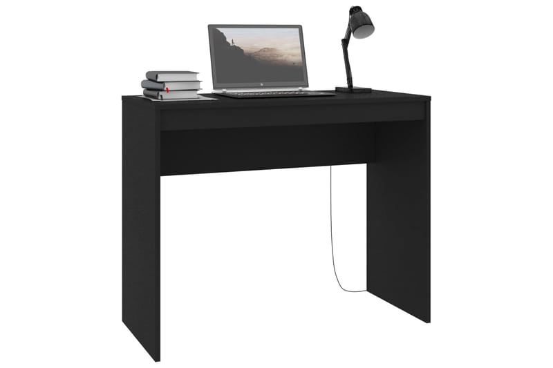 Skrivbord svart 90x40x72 cm spånskiva - Svart - Skrivbord