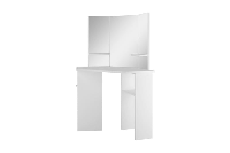 Sminkbord hörn vit - Vit - Sminkbord barn - Sminkbord & toalettbord - Sminkbord med spegel