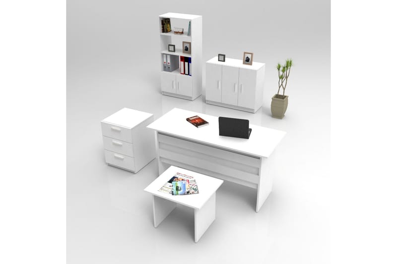 Belloch Möbelset Kontor - Vit - Möbelset för kontor