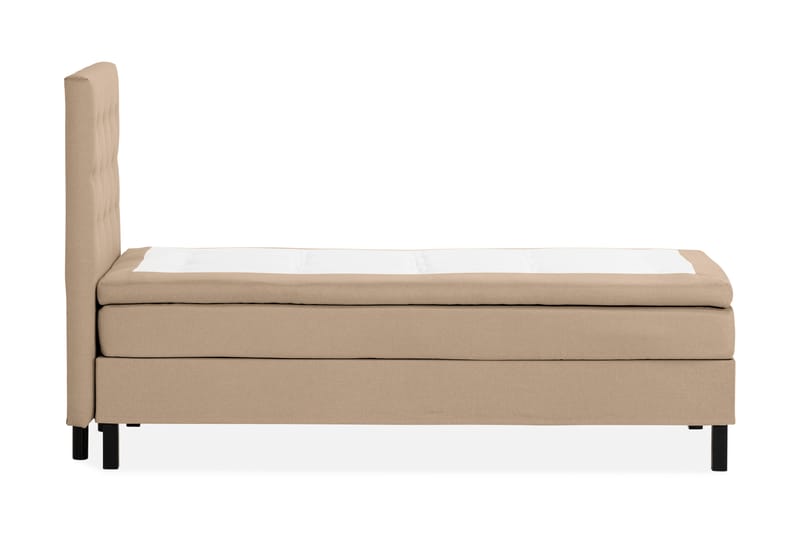 Scarlett Sängpaket 90x200 Skummadrass - Knappad gavel Beige - Komplett sängpaket - Kontinentalsäng