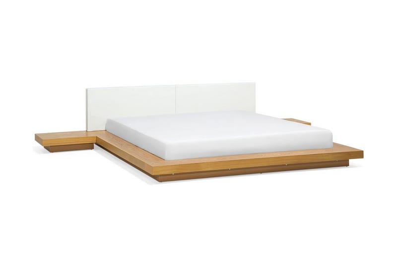 Zen Dubbelsäng 180|200 cm - Trä/Natur - Sängram & s�ängstomme