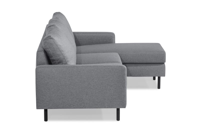 Peppe 3-sits Soffa med Divan Vändbar - Ljusgrå - Divansoffor & schäslongsoffa - 3 sits soffa med divan