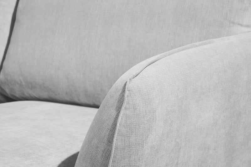 Trend Lyx U-soffa med Divan Vänster - Ljusgrå/Svart - U-soffa