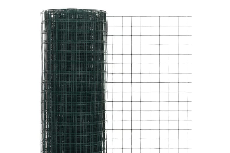 Hönsnät stål med PVC-beläggning 25x0,5 m grön - Grön - H�önshus - För djuren - Hönsgård