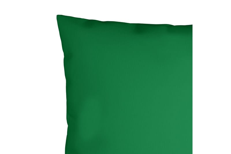 Prydnadskuddar 4 st grön 50x50 cm tyg - Grön - Prydnadskudde & kuddfodral
