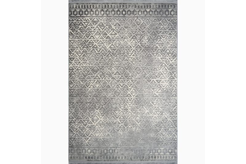 Naveena Gångmatta 80x150 cm Rektangulär - Grå/Creme - Wiltonmattor - Friezematta